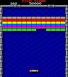 Arkanoid gameplay screen