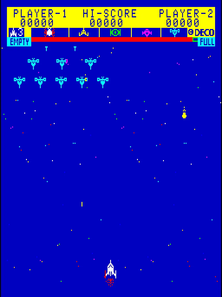 Astro Fighter gameplay screen