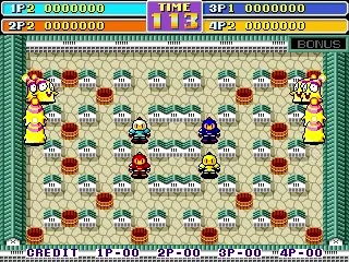 Bomberman World gameplay screen