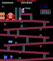 Pantalla de Donkey Kong