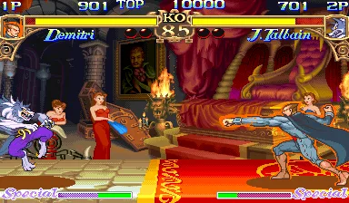 Tela de Darkstalkers