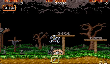 Tela de Ghouls'n Ghosts