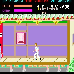 Kung-Fu Master gameplay screen