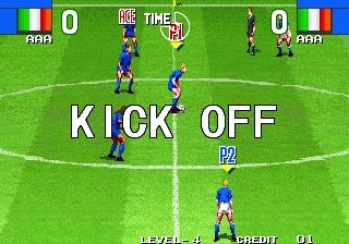 Super Sidekicks 2 gameplay screen
