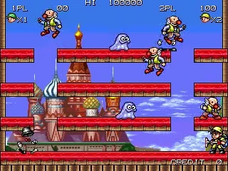 Tumble Pop gameplay screen