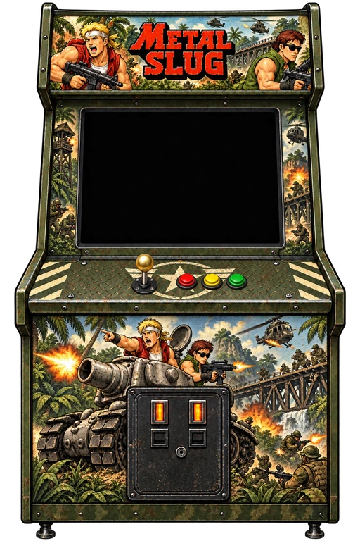 Metal Slug arcade cabinet in the UsuArcade arcade