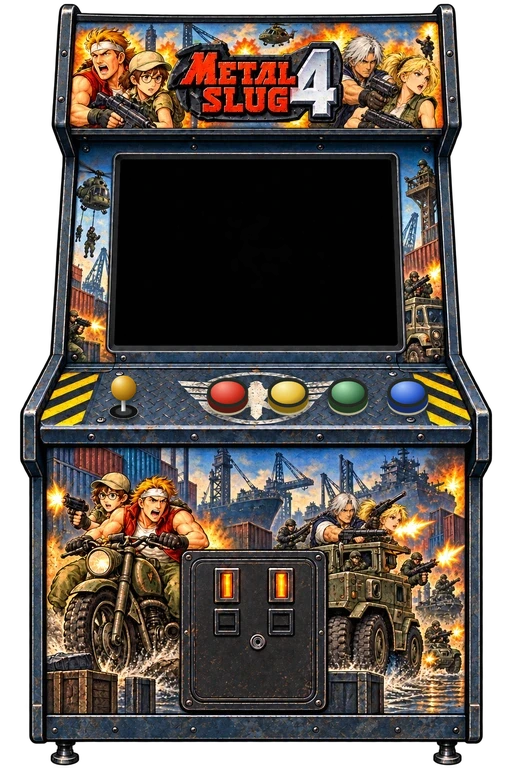 Cabinato di Metal Slug 4 nella sala giochi di UsuArcade