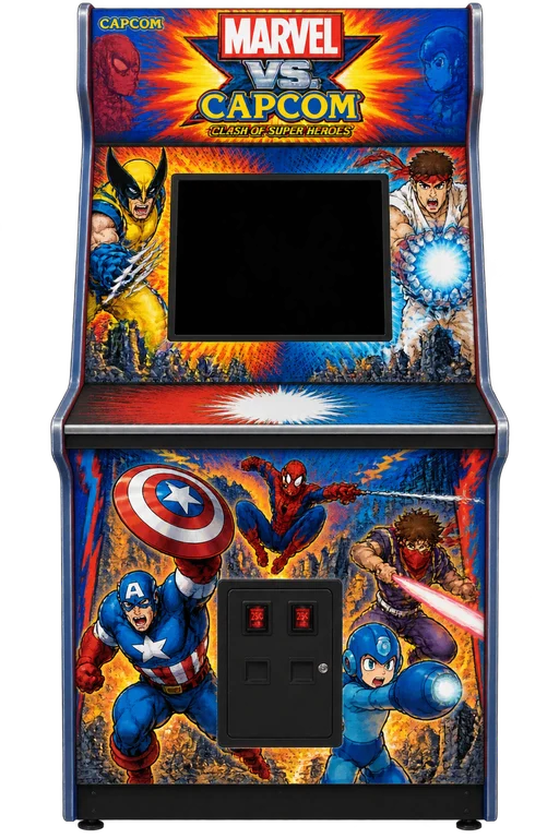 Cabinato di Marvel vs. Capcom nella sala giochi di UsuArcade