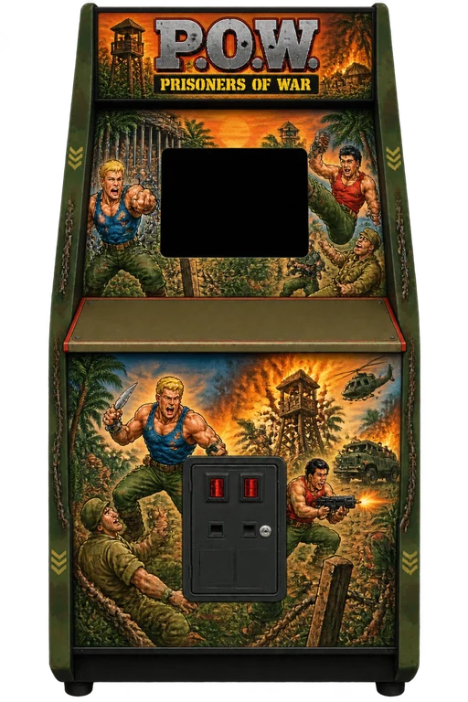 P.O.W.: Prisoners of War arcade cabinet in the UsuArcade arcade