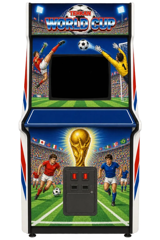 Máquina de Tehkan World Cup no fliperama do UsuArcade
