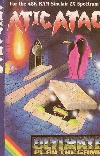 Copertina della cassetta di Atic Atac per ZX Spectrum