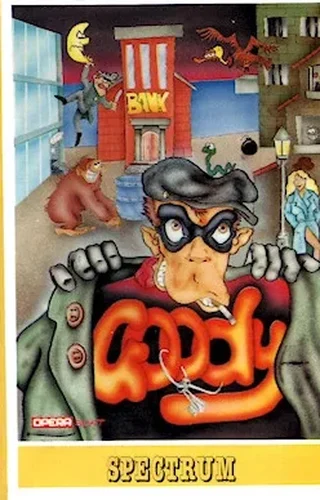 Copertina della cassetta di Goody per ZX Spectrum