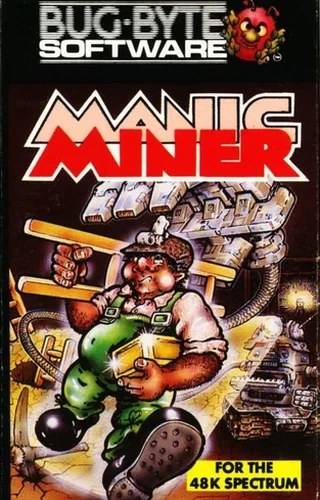 Manic Miner cassette cover for the ZX Spectrum