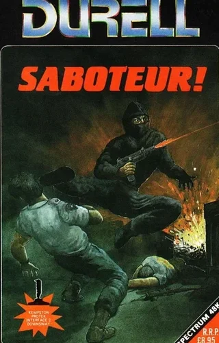 Copertina della cassetta di Saboteur! per ZX Spectrum