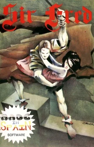 Copertina della cassetta di Sir Fred per ZX Spectrum